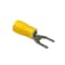 Remington Industries Fork Terminal, #8 Stud Size, PVC Insulated, Yellow, 100 PK SVS5.5-4-100 - alternate 1